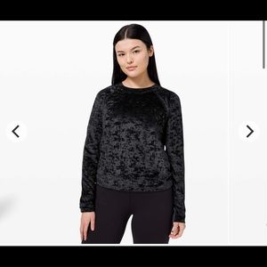 Lululemon Warm Down Crew Crushed Velvet